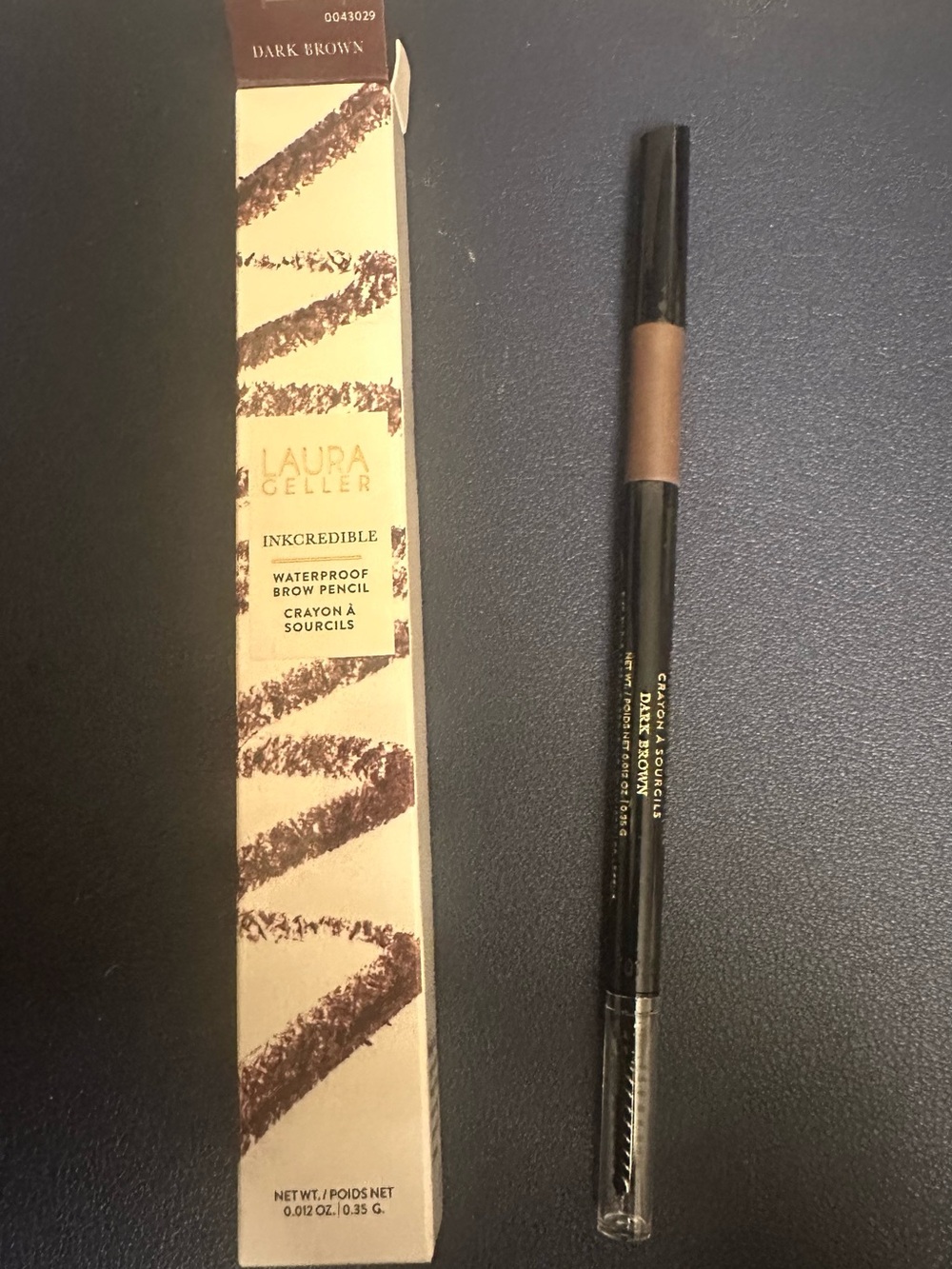 Laura Geller Inkcredible Waterproof Brow Pencil — Dark Brown